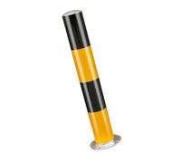 Robust Security Bollard for Driveway Steel Barrier with High-Reflective Coating for Enhanced Safety 8.9 x 75 cm Road Protection & Anti-Crime Solution