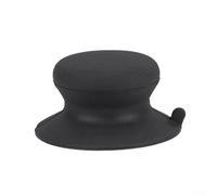 Robust Silicone Handle with Suction Base for Cooking Pots and Containers Provides Firm Hold Without Tools Needed (Black)