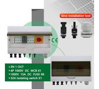 Robust Solar Photovoltaic Array Combiner Box, Supports 1000V Systems with Essential Safety Protections