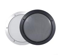 Robust Speaker Enclosure Frame Plastic and Steel Wire Mesh Net Cover for Car and Home Use (Silver)