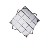 Robust Square Outdoor Manhole Cover Integrated Design for Driveways & Pathways 80x80x50cm / 31.4x31.4x19.6in Durable HeavyDuty WeatherResistant