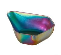 Robust Stainless Steel Coffee Bean Tray with Rounded Spout for Effortless Pouring, Great for Measuring Various Ingredients (Colorful)