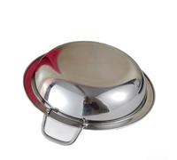 Robust Stainless Steel Hot Pot with Extra Wide Brim and Two Handles Designed for Induction Stoves and Korean Style Culinary Traditions (26 Cm)