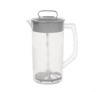 Robust Stirring Pot with Comfort Grip Handle and Integrated Strainer for Preparing Juices Milkshakes and Tea Based Drinks in High Volume Settings