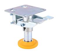 Robust Trolley Brake Lock with Manganese Steel & TPU Pad for 4-5 Inch Wheels Wheel Locking System for Enhanced Mobility & Safety Caster Brake Solution