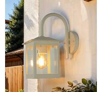 Robust Wall Light In Cream E27 Bis 60 Watts 230V Wall Lamp in laternenform from Metal for Garden/Terrace Garden Way Patio Lights Light Exterior Lighting