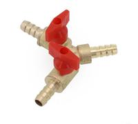 Robust Y Type Brass Ball Valve for Fuel, Gas, Water Optimal for Different Applications with Clear Threads (8mm)