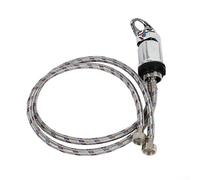 Robust Zinc Alloy and Stainless Steel Shower Mixer Tap, 1500mm Length for RVs, Perfect for Showering and Daily Hygiene Tasks (Silver)