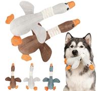 Robustduck-Designed for Heavy Chewers, Indestructible and Durable Dog Toy with Squeaker, Lightweight Design Floats on Water, Extreme Goose Chew Toy for Heavy Chewers, For All Dogs C)