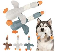 Robustduck-Designed for Heavy Chewers, Indestructible and Durable Dog Toy with Squeaker, Lightweight Design Floats on Water, Extreme Goose Chew Toy for Heavy Chewers, For All Dogs B)
