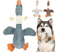 Robustduck-Designed for Heavy Chewers, Indestructible and Durable Dog Toy with Squeaker, Lightweight Design Floats on Water, Extreme Goose Chew Toy for Heavy Chewers, For All Dogs (B)
