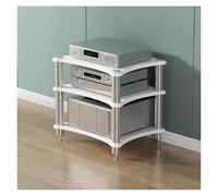 Robuster HiFi Audio Stand - Modern Stereo Rack for Living Room & Small Spaces Adjustable Media Tower Cabinet Ideal for HiFi Devices & Home Theater Systems