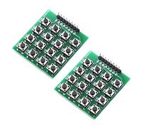 Robusts 16ButtonMatrix Keyboard Module Keypad 8Pin Interfaces with Tactiles Feedbacks for Raspberry Projects Usage