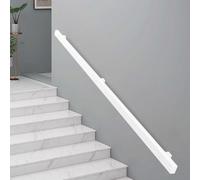 RobustWallMountedRailing for Indoor/Outdoor Steps Complete Kit with Wrought Iron Brackets & Metal Screws 80cm Safety Handrail
