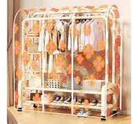 RobustWeg Clear Clothes Rail Cover,Storage Large Clothes Rail Cover,Heavy Duty Clothes Rail Cover,Easy-Access Design,for Storage Clothing,Dresses,Suits,Coat,Hanger Not Included