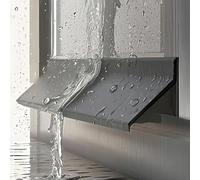 RobustWeg Waterproof Window Weather Bar,Windows Sill Water Barrier For Doors,Bendable Door Rain Drip Guard,Dust Proof,Fits Snugly,For Indoor External Sash Windows,Outdoor Eaves
