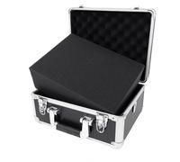 ROC Cases 0201 Flight Case Hard Protective Carrier Bag Case 325x250x170mm + Detachable Lid, High Density Foam, Reinforced Corners, Carry Strap - Precision Hard Shell Storage- Equipment, Collectibles