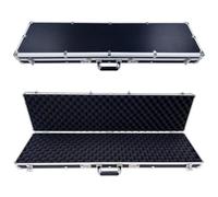 ROC Cases A486 Black and Silver Protective Flight Storage Case L1120xW290xH100mm With Combination Locks and Egg Foam Inserts, For Rifles, Shotguns