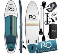 Roc Inflatable Stand Up Paddle Board 10' 6" with Premium SUP Paddle Board Accessories, Wide Stable Design, Non-Slip Comfort Deck for Youth & Adults (Celestial W/Kayak Seat)