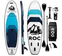 Roc Inflatable Stand Up Paddle Boards with Premium SUP Paddle Board Accessories, Wide Stable Design, Non-Slip Comfort Deck for Youth & Adults (Royal)