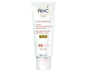 RoC Sun Cream Soleil-Protect, Anti-Brown Spot Tinted Unifying Fluid SPF 50