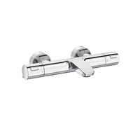 Roca A5A1118C00 Wall-mounted thermostatic bath faucet, with diverter-flow regulator, collection T-500