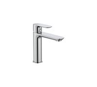 Roca A5A336EC00 Basin Mixer, Smooth Body, Mezzo Cane, Cala Collection, Chrome, Chrome