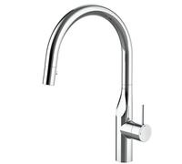 Roca A5A814DC00 Kitchen Mixer, Removable Spout Shower, Glera, Chrome