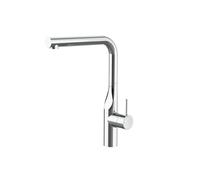 Roca A5A834DC00 Kitchen Mixer, Straight Spout, Glera, Chrome