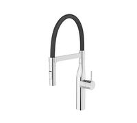 Roca A5A884DC00 Kitchen Mixer, Glera Pro Collection, Curved Spout Rubber and Removable, Chrome