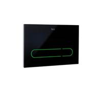 Roca A890104008 EP1 (One) Electronic Drive Plate Glass Dual Discharge Automatic or Touchless, Lighting, Configurable Colors, Black