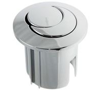 Roca AH0001800R Dual Flush Chrome Push Button Compatible- Threaded Rods, Short Body D2D Bundle Sold by Plumb IQ