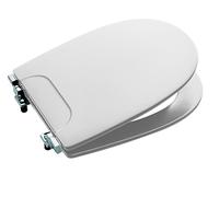 Roca Atlanta A801289004 Toilet Seat with Chrome Hinges White