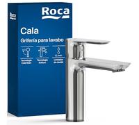 Roca Cove A5A326EC00 Sink Mixer Smooth Body, Cold Start, Cala Collection, Chrome