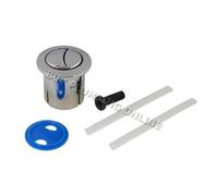 Roca D1D Old Style Dual Flush Push Button Chrome Round AH0002100R