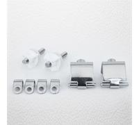 Roca Senso and Giralda Chrome Soft Close Toilet Seat Hinge Set With End Cap Fixings and Dampers