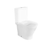 Roca, The Gap,Round - Rimless Dual Outlet Compact Wall-Mounted Low Tank Toilet Cup,White,370mm x 600mm x 790mm,A3420N7000