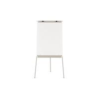 Rocada | White Board with Tripod Easel | Magnetic | Flipchart with Grey Arm | Adjustable Height | 70 x 105 - 180 x 70 cm