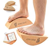 Rocalt Cork Yoga Blocks, Half Moon Foot and Calf Stretching Tool