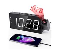 ROCAM Projection Alarm Clock, Loud Alarm Clock for Heavy Sleepers