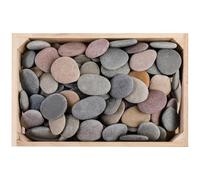ROCART 100 PCS Large 5.5-8.5 cm Smooth Natural River Pebbles for Painting, Flat Painting Rocks & Craft Stones for Arts, Kindness Pebbles, Garden Decor & Classroom Projects
