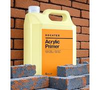 Rocatex Acrylic Primer - Premium Professional Tile Primer High-Bond Acrylic Surface Sealer for Concrete, Screeds, Gypsum, Timber, Plasterboard, Brick, Blockwork & Existing Tiles (5 Liter)