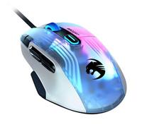 Roccat Kone XP PC Gaming Mouse with 3D AIMO RGB Lighting, 19K DPI Optical Sensor, 4D Krystal Scroll Wheel, Multi-Button Design, Wired Computer Mouse - White