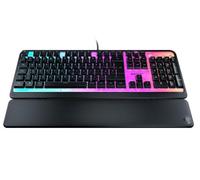 ROCCAT Magma Silent Membrane Switch PC Gaming Keyboard with 5 Zone/10 LED AIMO RGB Top Plate and Detachable Palm Rest - Black