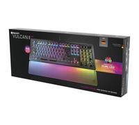 Roccat Vulcan II Max - Optical/Mechanical PC Gaming Keyboard, Customisable RGB Illuminated Keys and Wrist Rest, Titan Key Switches, Aluminum Cover Plate, Black