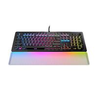 Roccat Vulcan II Max - Optical-Mechanical PC Gaming Keyboard with Customizable RGB Illuminated Keys and Palm Rest, Titan II Tactile Linear Switches, Aluminum Plate, 100M Keystroke Durability - Black