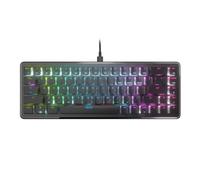 Roccat Vulcan II Mini-65% Optical PC Gaming Keyboard with Customizable RGB Illumination, Detachable Cable, Button Duplicator, On-board profiles, Aluminum Plate, 100 million Keystroke Durability -Black