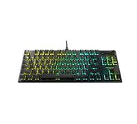 Roccat Vulcan TKL Pro Tenkeyless Linear Optical Titan Switch PC Gaming Keyboard with Per-key AIMO RGB Lighting, Anodized Aluminum Top Plate, and Detachable USB-C Cable, Black
