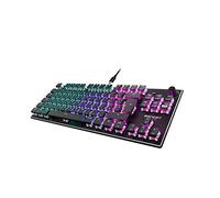 Roccat Vulcan TKL (UK Layout) Mechanical PC Gaming Keyboard, Tenkeyless, Linear Titan Switch, Per-Key AIMO RGB Lighting, Anodized Aluminum Top Plate and Detachable USB-C Cable, Black