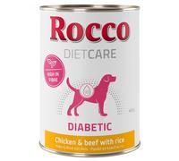 Rocco Diet Care Diabetic - Chicken & Beef with Rice - Saver Pack: 24 x 400g